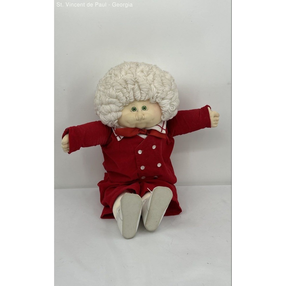 VTG Xavier Roberts Hand Signed Cabbage Patch Kid Soft Sculpture 80 Christmas Ed.